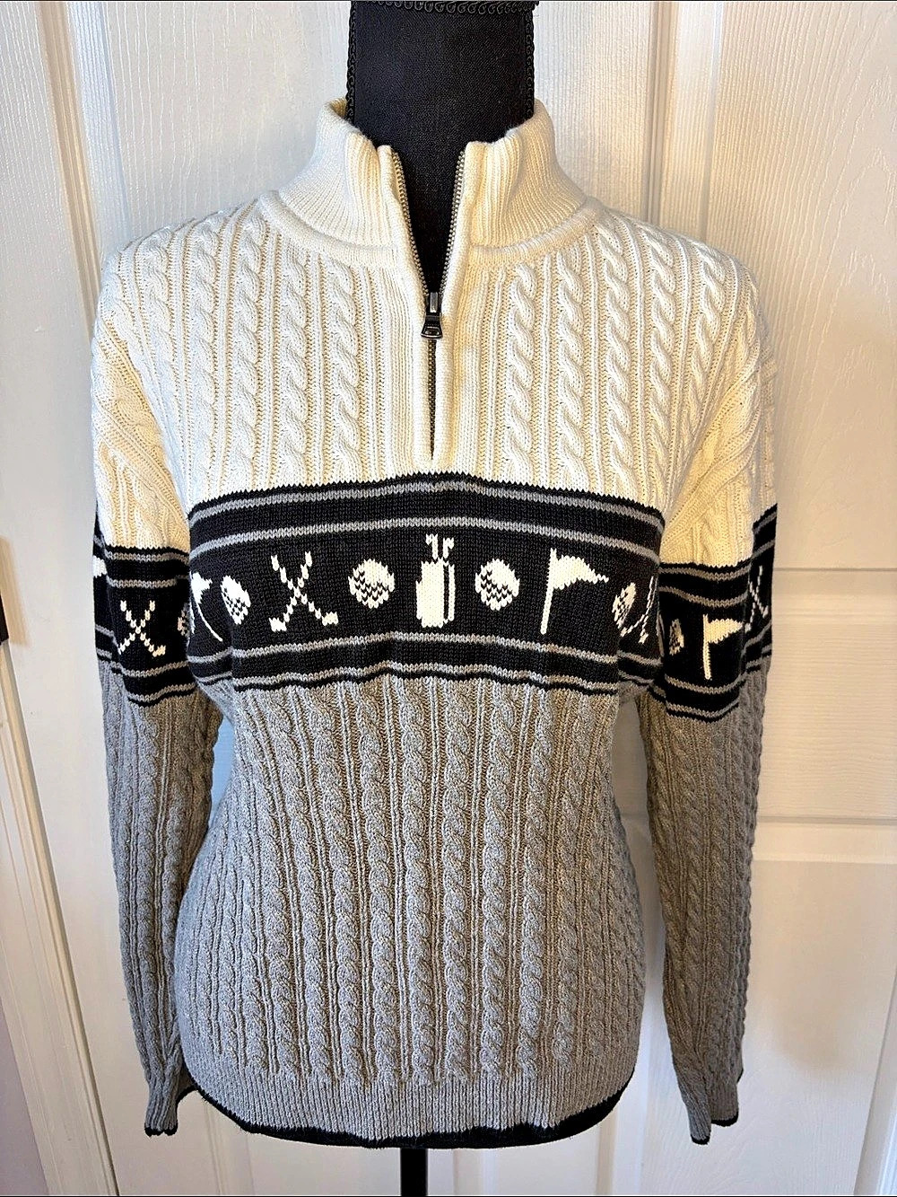 Lizgolf by Liz Claiborne Women’s Cotton Sweater XL Like New